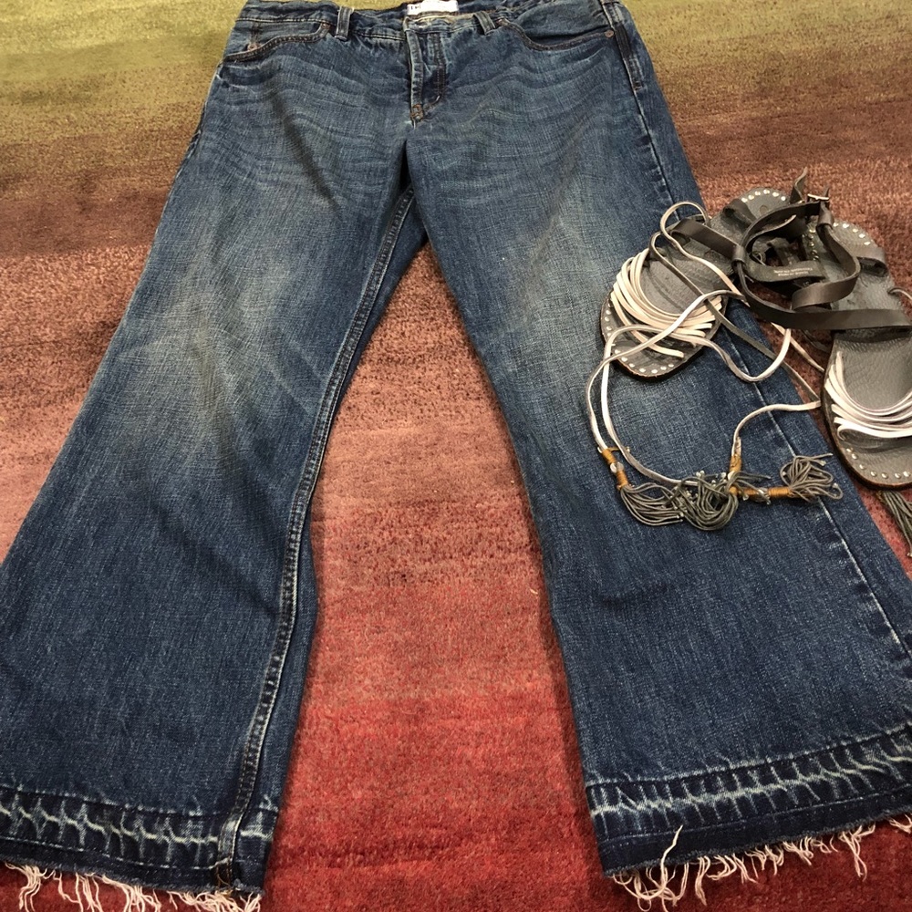 Free People Cropped Denim Jeans